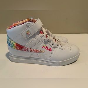 Women's Fila Vulc 13‎ Rogue Hightop Paisley Sneakers Size 6.5